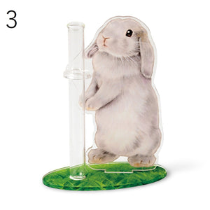 Felissimo YOU+MORE! 日本製 來自兔子的鮮花禮物迷你花瓶 - 四款可選