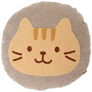 Fuku Fuku Nyanko 日本正版 貓咪燈芯絨抱枕靠墊 - 兩款可選