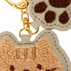 Fuku Fuku Nyanko 日本正版 貓臉相良刺繡吊飾 - 兩款可選