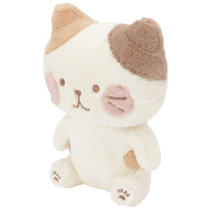 Fuku Fuku Nyanko 日本正版 貓咪面紅臉頰坐姿公仔- 三款可選
