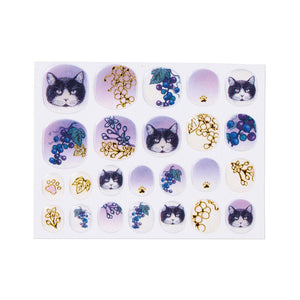 Felissimo貓部  日本製 「貓與果實」燙金美甲貼系列 - 四款可選