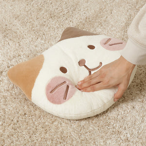Fuku Fuku Nyanko 日本正版 貓咪面紅臉頰公仔抱枕靠墊- 三款可選