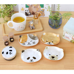 TOMO CORPORATION 日本直送 熊貓臉貝殼裝飾碟