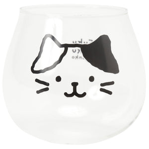 【預訂】Fuku Fuku Nyanko 日本正版 貓咪耐熱不倒翁玻璃杯(450ml)- 三款可選