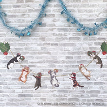 將圖片載入圖庫檢視器 Felissimo 貓部 日本正版 貓咪聖誕掛牆裝飾彩旗Banner
