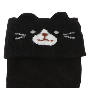 Fuku Fuku Nyanko 日本正版 貓咪涼感抗菌除臭摺疊中筒襪 - 六款可選
