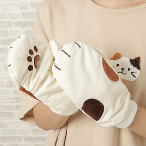 【預訂】Fuku Fuku Nyanko 日本正版 貓掌肉球半開放式連指手套- 三款可選