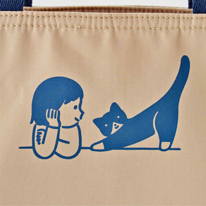 【預訂】Felissimo貓部 x 平澤南  日本正版 貓咪畫作七口袋便利斜挎手提兩用包