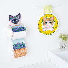 將圖片載入圖庫檢視器 Felissimo 貓部 日本正版 花的貓咪妖精  花環抹手毛巾 - 四款可選
