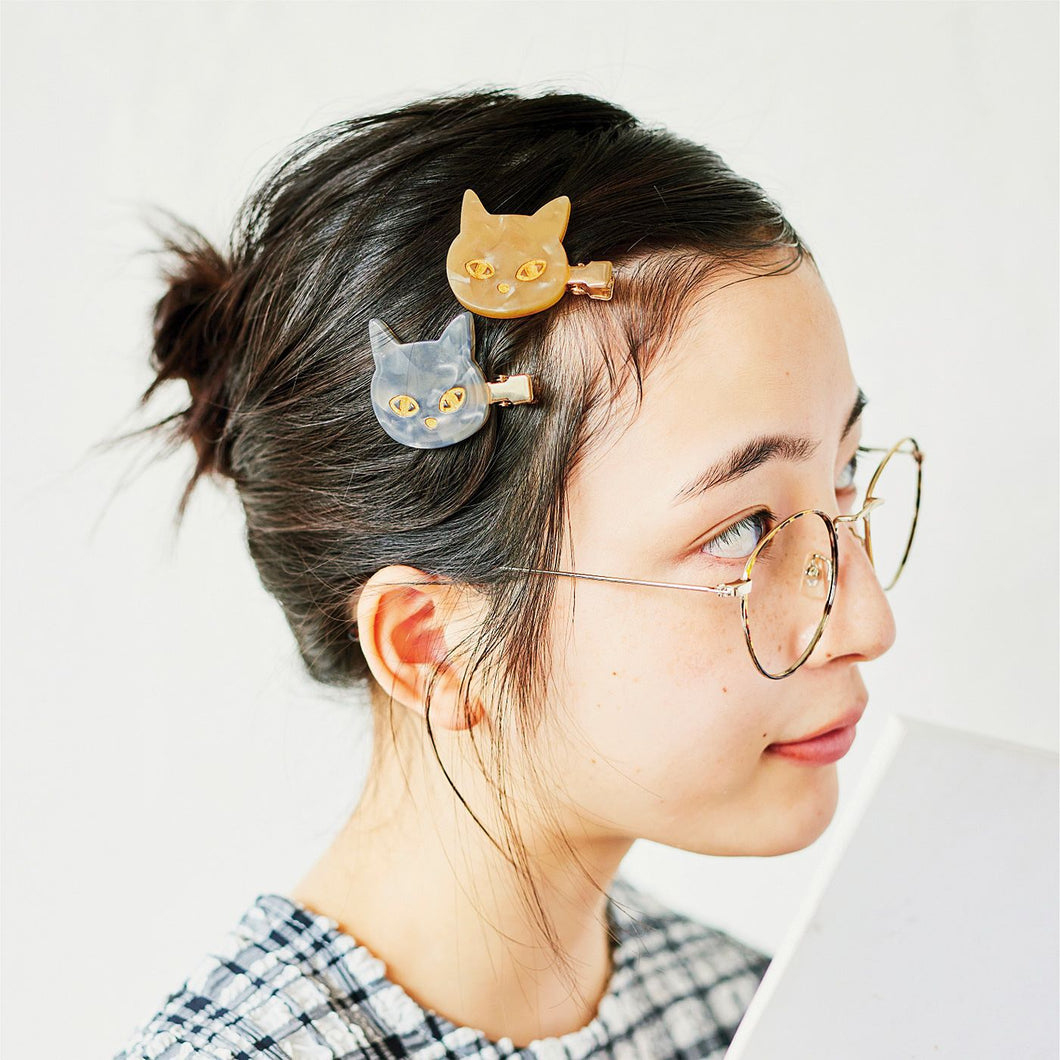 【預訂】 Felissimo 貓部 日本正版 讓可愛的貓咪幫忙 不易留痕貓頭髮夾 - 四款可選