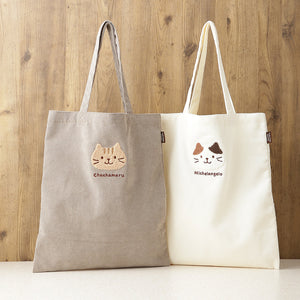 【預訂】Fuku Fuku Nyanko 日本正版 貓咪燈芯絨側背袋Totebag - 兩款可選