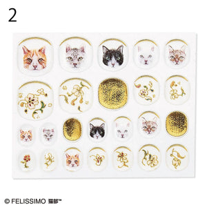 Felissimo貓部 x 人氣美甲師Aoikoga 日本製 筆觸細膩的貓咪美甲貼系列 - 四款可選