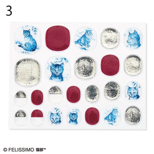 Felissimo貓部 x 人氣美甲師Aoikoga 日本製 筆觸細膩的貓咪美甲貼系列 - 四款可選