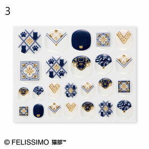 Felissimo貓部  日本製 森系貓咪樹脂美甲貼系列 - 四款可選