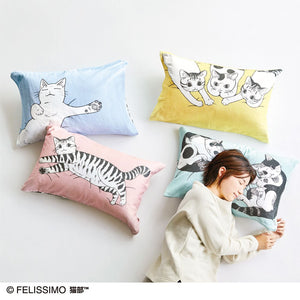 【預訂】Felissimo 貓部 x 山野玲玲 日本正版 「陪著貓咪睡覺的心情」枕頭套 - 四款可選