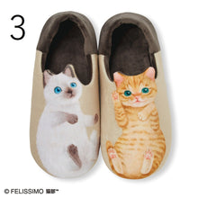 將圖片載入圖庫檢視器 Felissimo貓部 日本正版 小貓四腳朝天地翻滾室內拖鞋 - 三款可選
