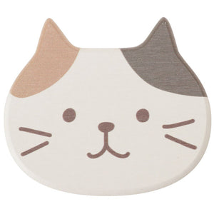 Fuku Fuku Nyanko 日本正版 貓咪矽藻土杯墊 - 六款可選