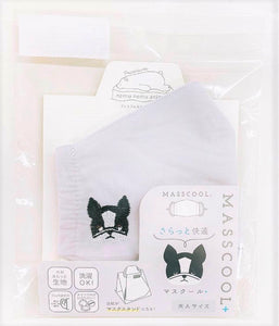 《43折清貨價》LIV HEART 日本正版 MASSCOOL+動物刺繡圖案成人布口罩-六款可選