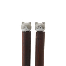 將圖片載入圖庫檢視器 【預訂】Fuku Fuku Nyanko 日本製 貓頭天然木製筷子 - 六款可選
