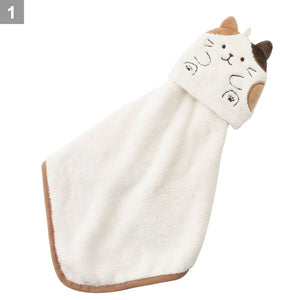 Fuku Fuku Nyanko 日本正版 坐姿貓咪抹手毛巾- 四款可選