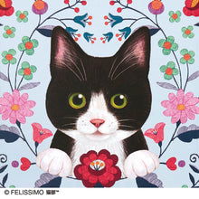 將圖片載入圖庫檢視器 【預訂】Felissimo 貓部 x 霜田有沙老師 日本製 花與小貓信紙套裝 - 六款可選
