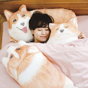 Felissimo YOU+MORE! 日本正版 可愛哥基犬枕頭套 - 三款可選