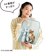 將圖片載入圖庫檢視器 Felissimo貓部 日本正版 窗邊貓咪 看著窗外又回頭看您的貓咪A4網袋 - 三款可選
