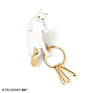 【預訂】 Felissimo 貓部 日本正版 摸摸貓咪肚 瞬間發現 鑰匙夾 - 四款可選