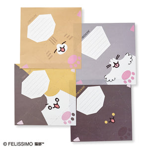 Felissimo 貓部 日本製 與插畫家995合作 喵喵折紙卡 - 三款可選