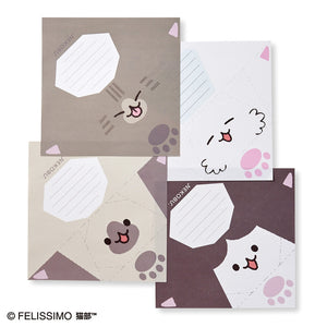 Felissimo 貓部 日本製 與插畫家995合作 喵喵折紙卡 - 三款可選
