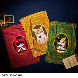 Felissimo 貓部 日本正版 貓咪公主系列童話世界貓主角多用途毛巾 - 六款可選