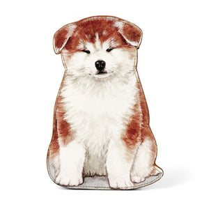 【預訂】 Felissimo YOU+MORE! 日本正版 坐著的秋田犬小狗自立式收納包 - 三款可選