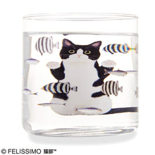 將圖片載入圖庫檢視器 Felissimo 貓部 日本製 好想吃魚～像是在水族館盯著魚缸的貓咪玻璃杯 - 四款可選

