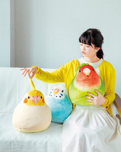 Felissimo YOU+MORE! ×小鳥部 日本正版 軟Q又可愛 麻糬一樣的鸚鵡抱枕 - 三款可選