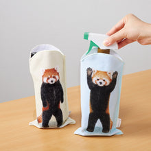 將圖片載入圖庫檢視器 【預訂】 Felissimo YOU+MORE!  日本正版 小熊貓站立毛巾材質寶特瓶袋 - 三款可選
