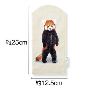 【預訂】 Felissimo YOU+MORE!  日本正版 小熊貓站立毛巾材質寶特瓶袋 - 三款可選
