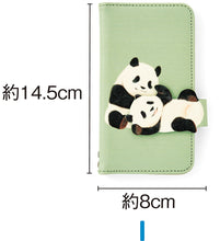 將圖片載入圖庫檢視器 【預訂】 Felissimo YOU+MORE! 日本正版 互相耍鬧的雙胞胎大熊貓 筆記本型智能手機保護套 - 小/大 可選
