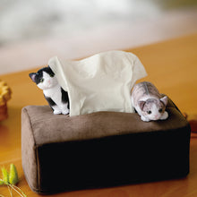 將圖片載入圖庫檢視器 【預訂】Felissimo 貓部 日本正版 小貓玩捉迷藏面紙巾盒套
