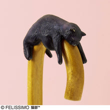 將圖片載入圖庫檢視器 【預訂】Felissimo貓部 日本正版 你要睡在那裡嗎？黑色達拉貓傘柄裝飾
