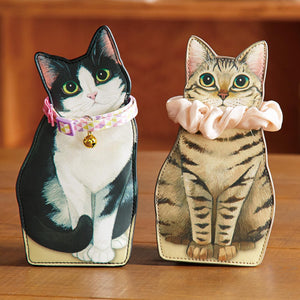 Felissimo 貓部 日本正版 給點心我吃！熾熱撒嬌目光收納包 - 三款可選
