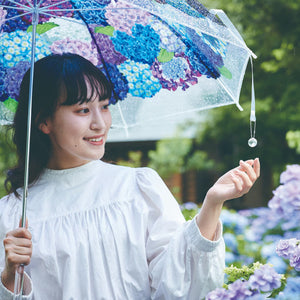 Felissimo YOU+MORE! 日本正版 在下雨的天空中盛放 繡球花的雨傘 - 三款可選