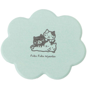 Fuku Fuku Nyanko 日本正版 貓咪矽藻土杯墊 - 六款可選
