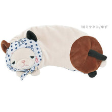 將圖片載入圖庫檢視器 《特賣》LIV HEART 日本正版「恰眼瞓NEMU NEMU」系列動物日式頭巾立體冰涼眼枕-兩款可選
