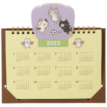 將圖片載入圖庫檢視器 《1折清貨價》Fuku Fuku Nyanko 日本正版 2023年貓咪插畫立體座檯桌曆
