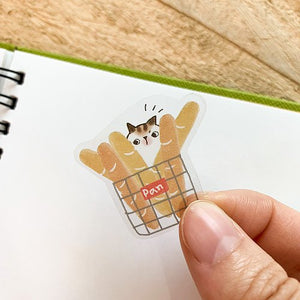 O-CAT不理貓 台灣直送 多功能手帳貼紙 - 藍