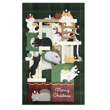 將圖片載入圖庫檢視器 Sanrio 日本正版 貓爬架立體聖誕卡
