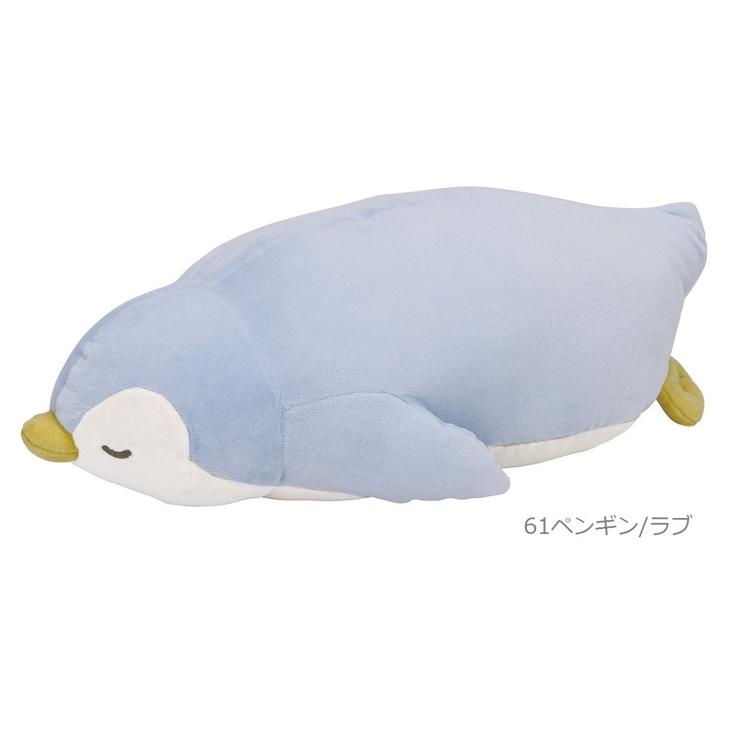 LIV HEART 日本正版「恰眼瞓NEMU NEMU」系列 企鵝公仔身體長款抱枕 （M/L）