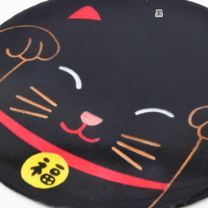 TOMO CORPORATION 日本直送黑色招財貓貝殼杯墊
