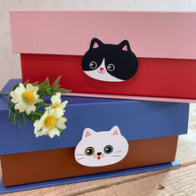 將圖片載入圖庫檢視器 O-CAT不理貓 台灣直送 小清新貓頭收納禮物盒S/M/L -兩款可選
