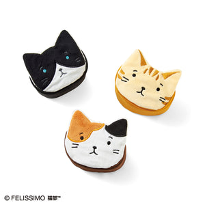 Felissimo貓部 日本正版 不起皺條紋泡泡布！ 可收納於可愛貓咪中的環保袋 - 三款可選